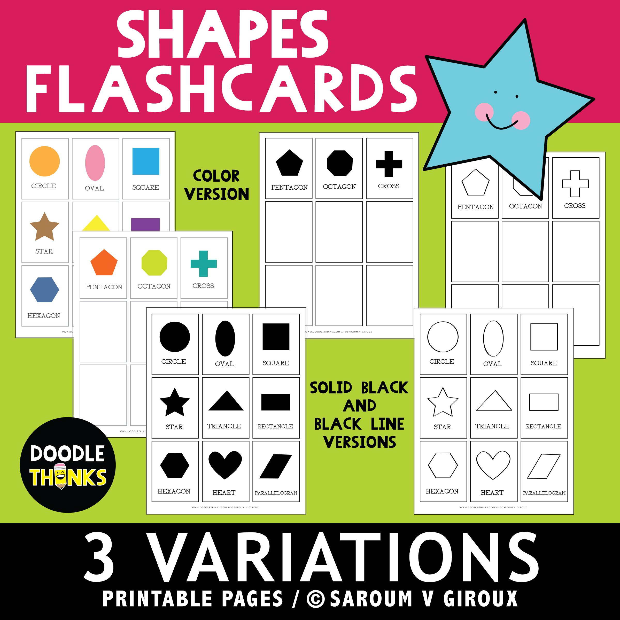 Shapes flashcards