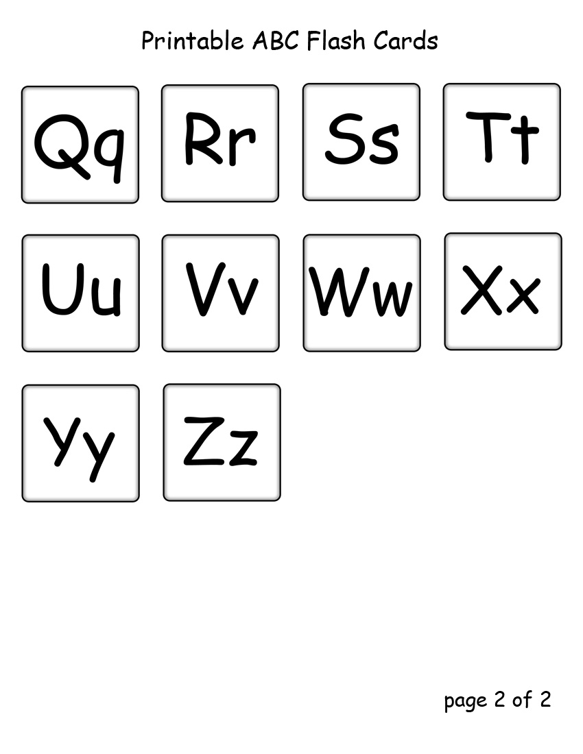 Alphabet flash cards coloring pages download and print for free