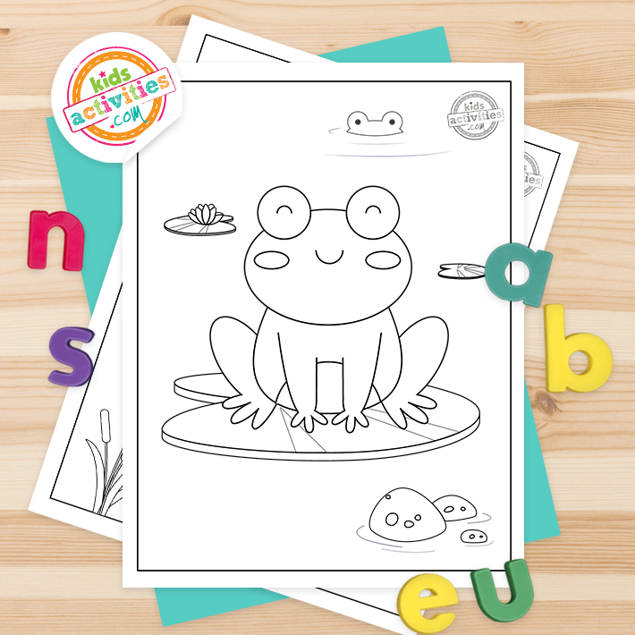 Hippity hop free printable frog coloring pages kids activities blog