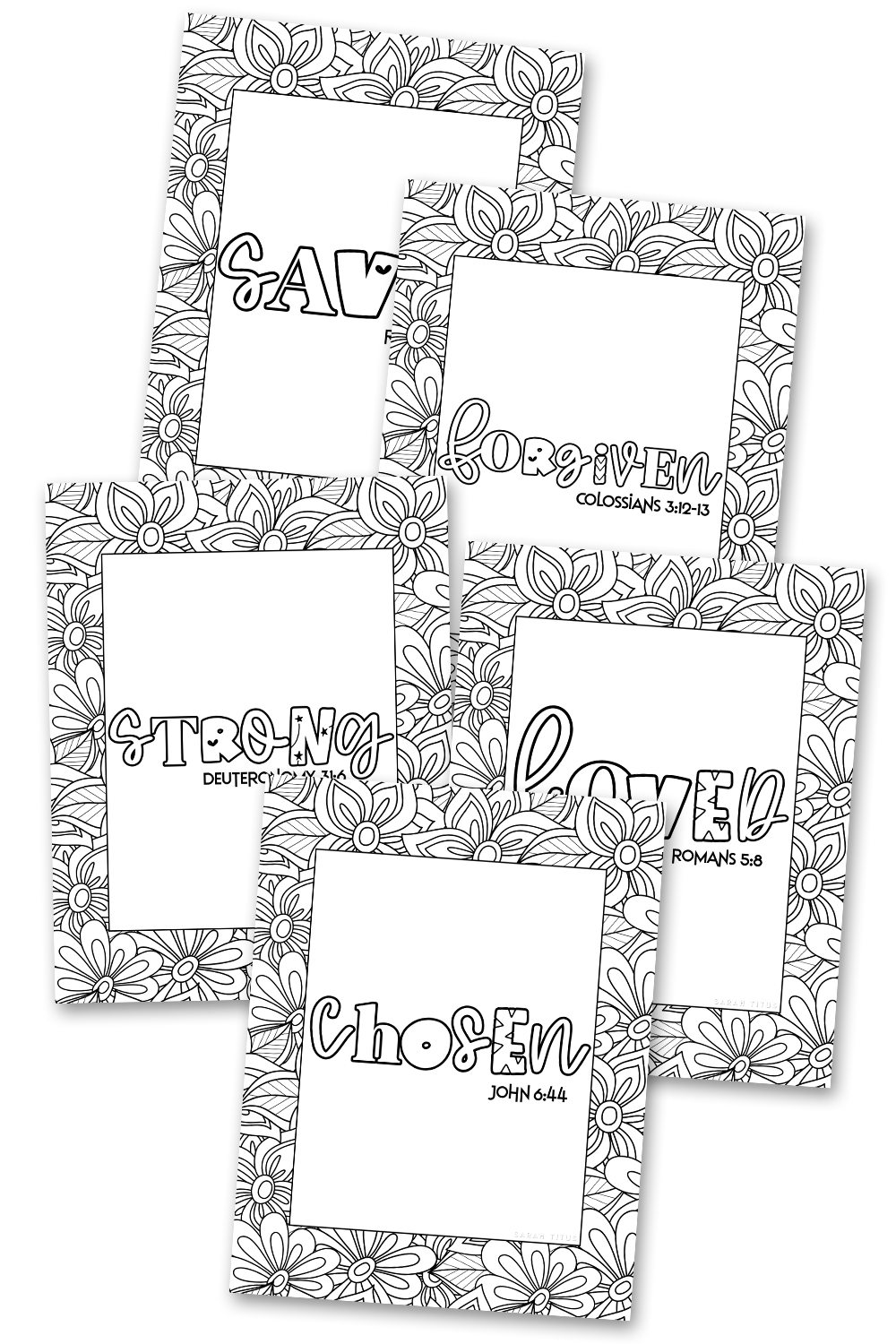 Chosen coloring sheets â sarah titus