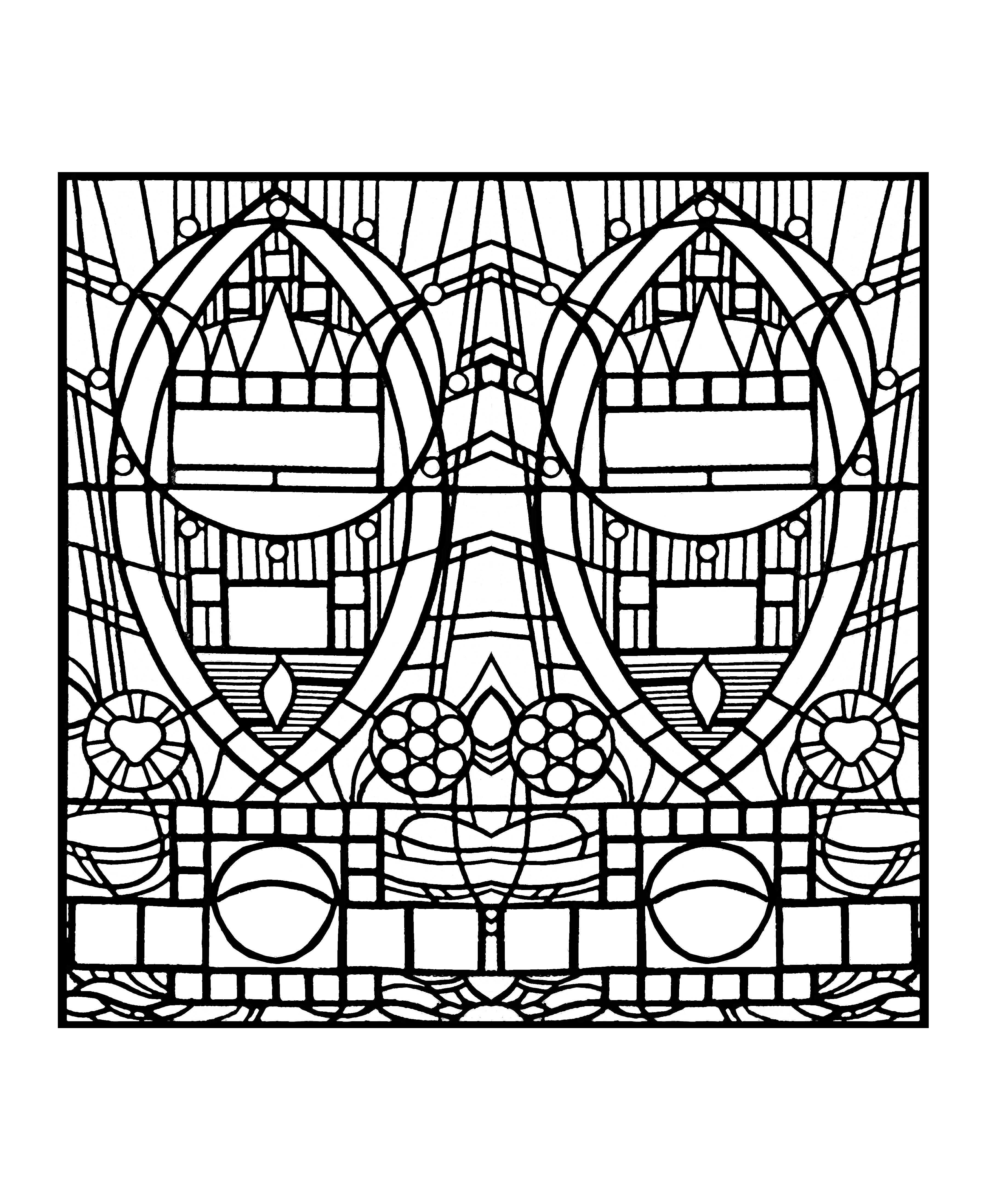 Stained glass de l apparition bleue edegem square version