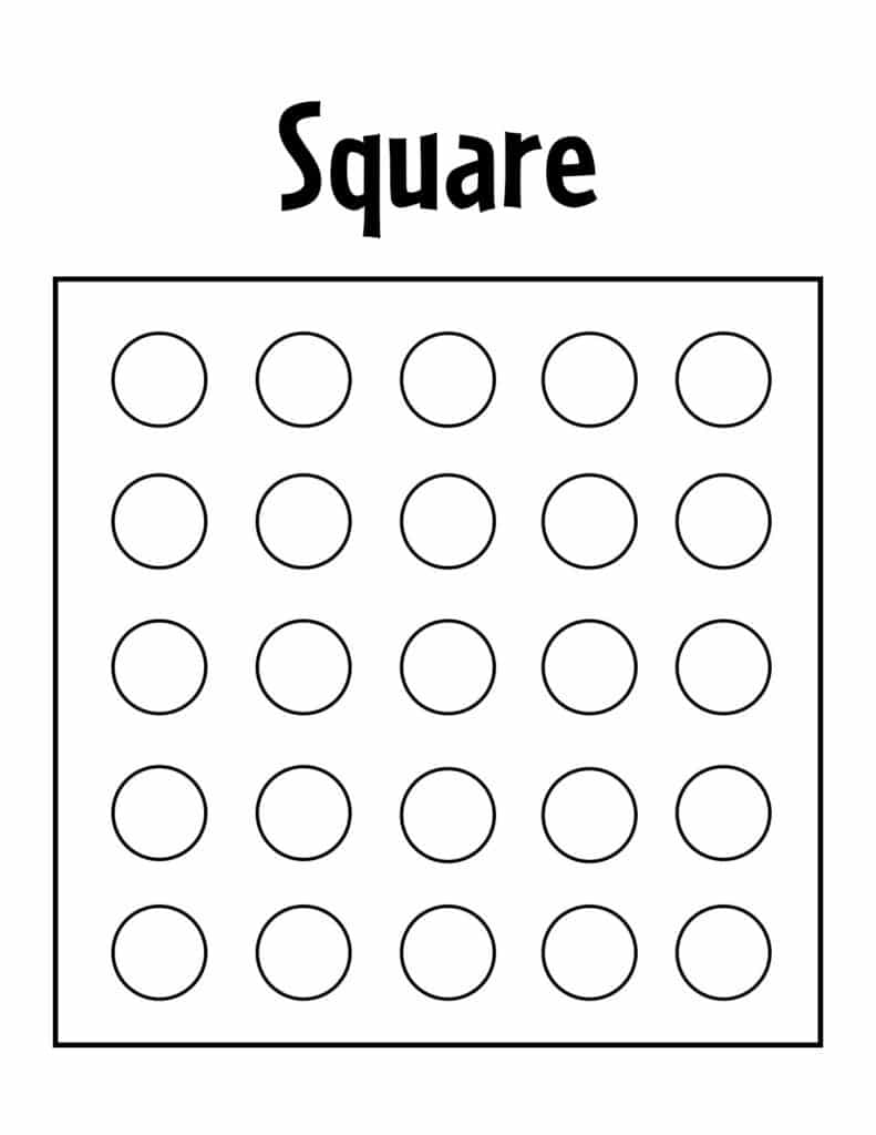 Free square worksheets for preschool â the hollydog blog