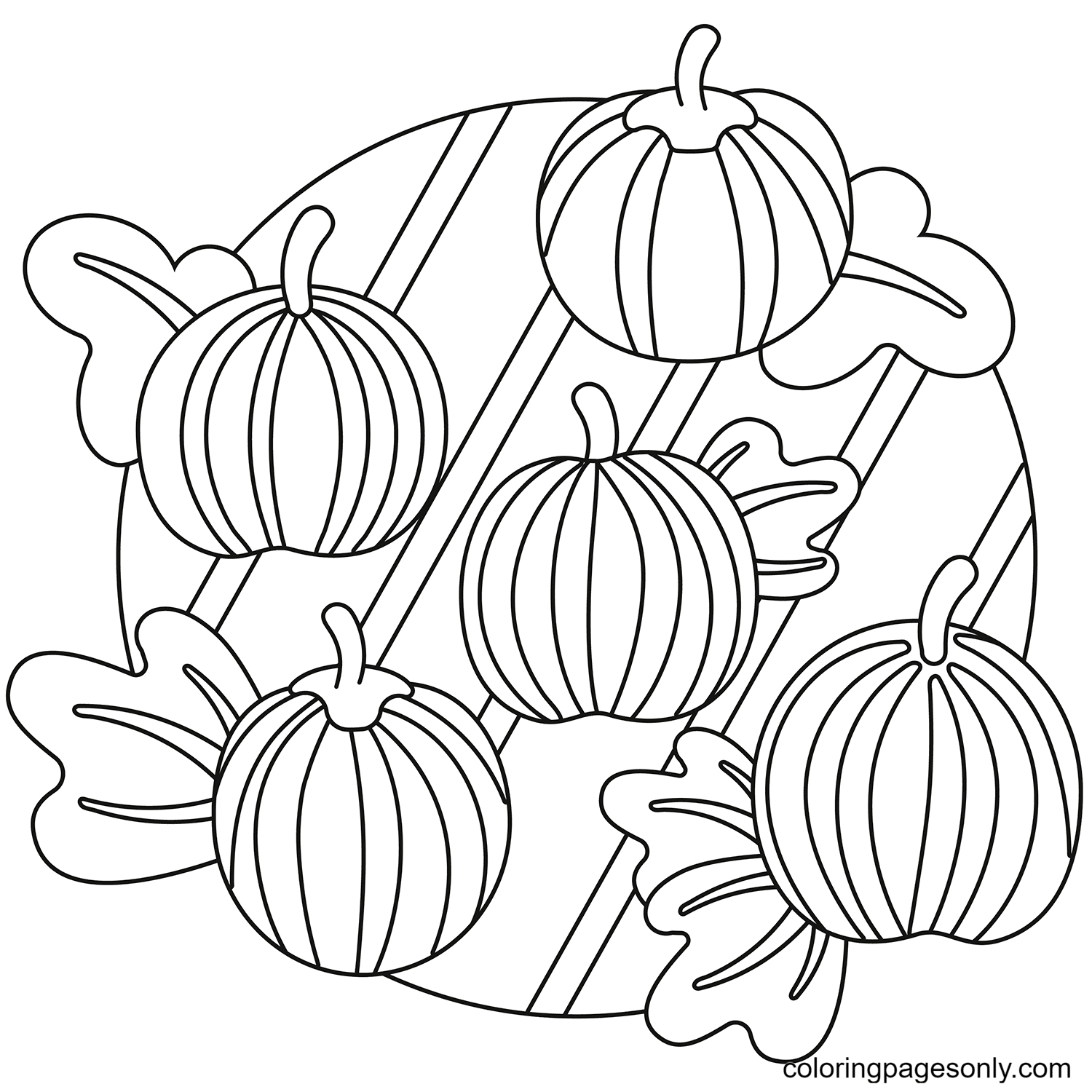 Pumpkin coloring pages printable for free download