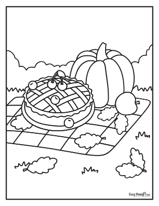 Fall coloring pages
