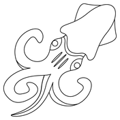 Squid coloring pages free coloring pages
