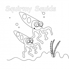 Top free printable squid coloring pages online