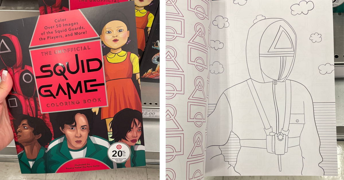 You can get a squid game coloring book because why not