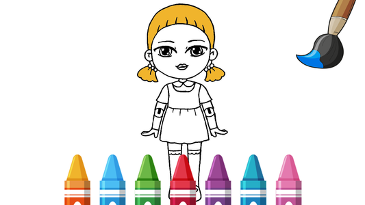 Squid game coloring book game for android