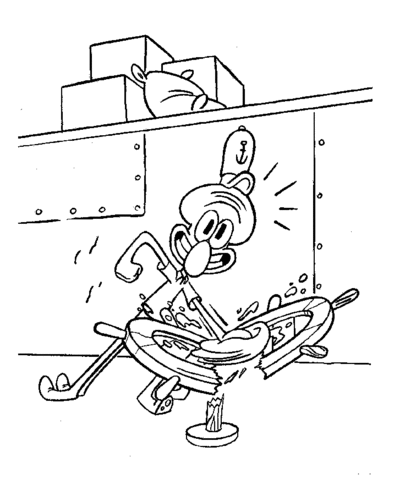 Mad squidward coloring page free printable coloring pages