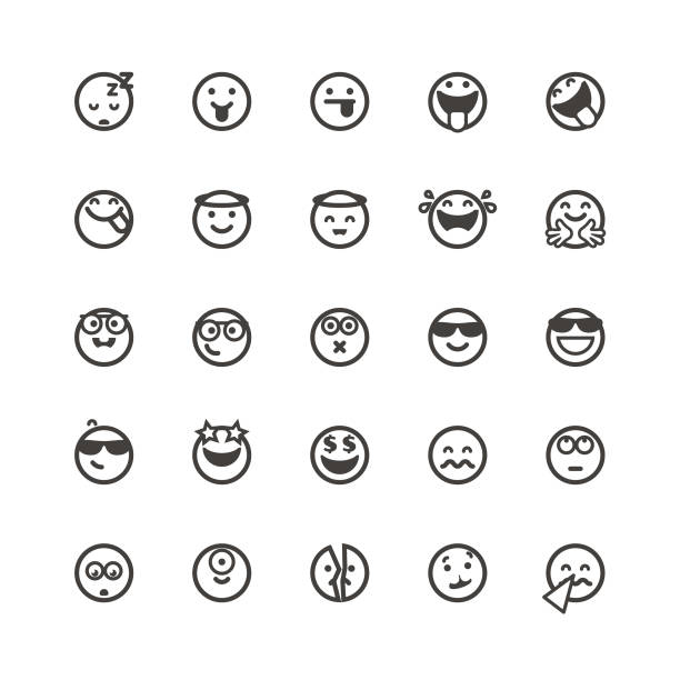 Excitement emoji stock illustrations royalty