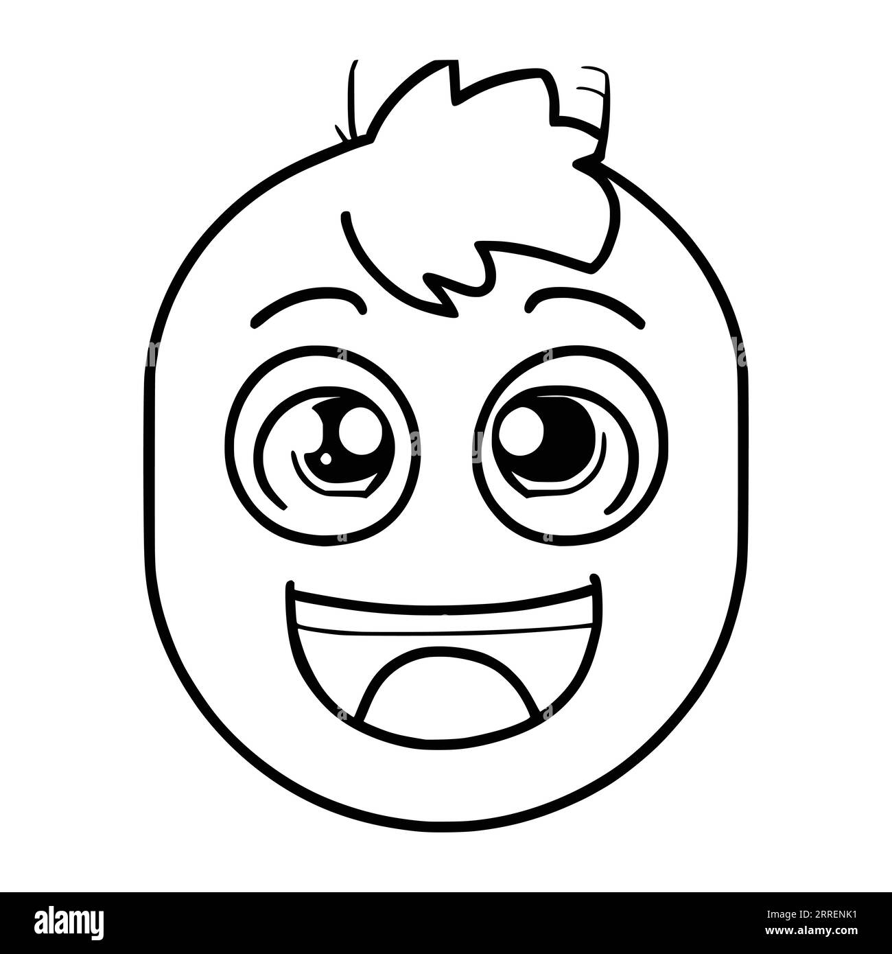 Laughing emoji black and white stock photos images