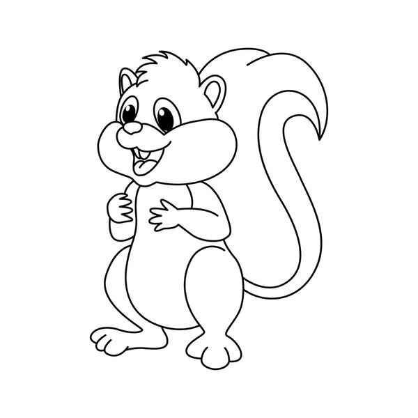 Thousand colorful squirrel royalty