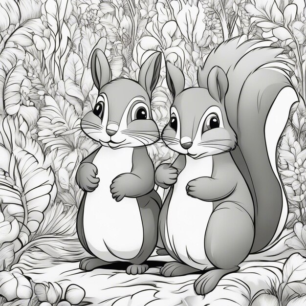 Page squirrel coloring pages images