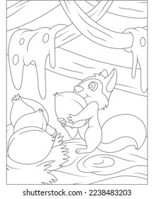 Squirrel coloring pages images stock photos d objects vectors