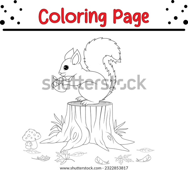 Squirrel coloring images stock photos d objects vectors