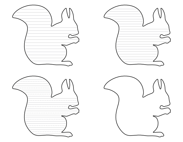 Free printable squirrel