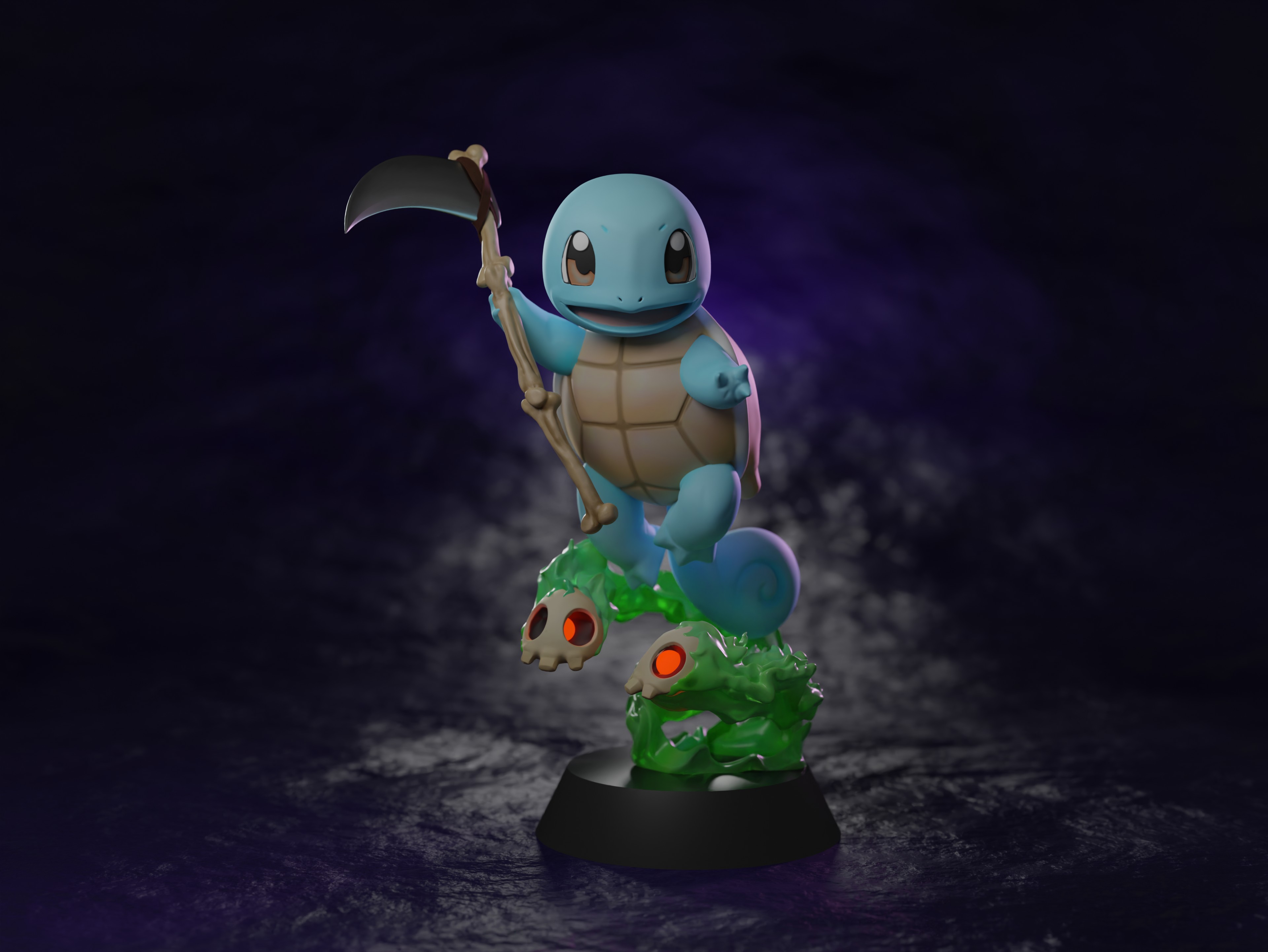 Free stl file squirtle x duskull pokefusion free ðãd printing design to downloadãcults