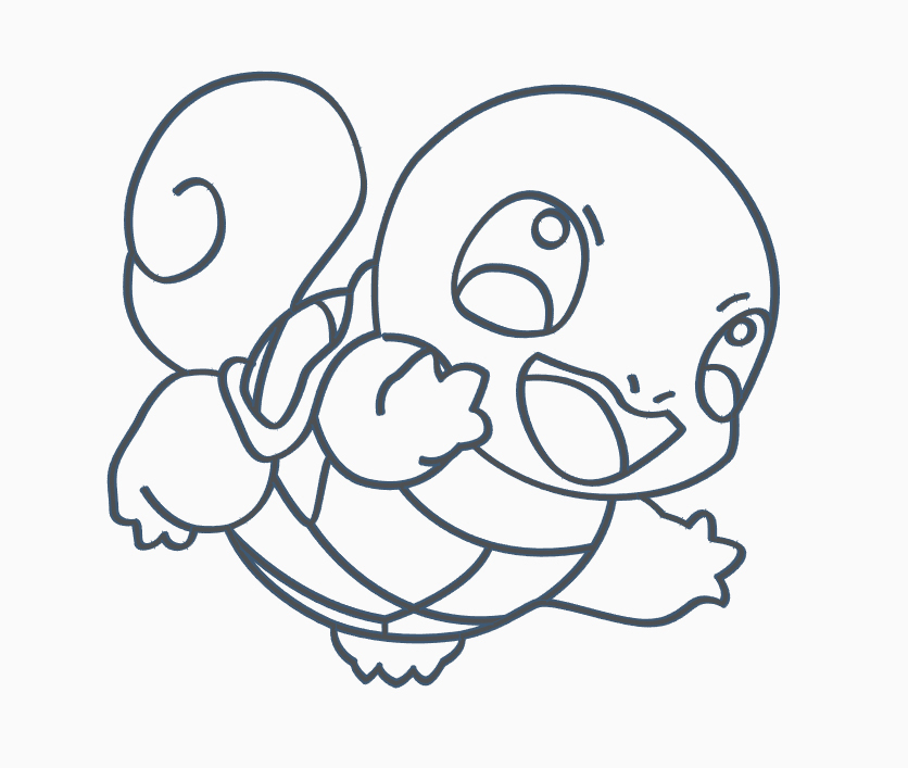 Stl file squirtle cookie cutter pokemon anime chibi ðªãd printer design to downloadãcults