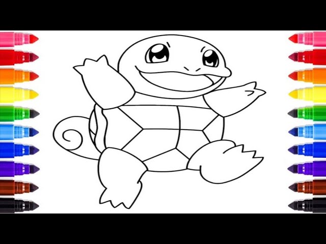 Squirtle pokãon coloring fun