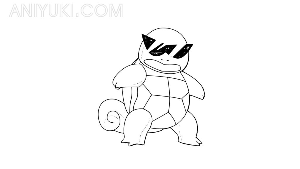 Squirtle coloring pages