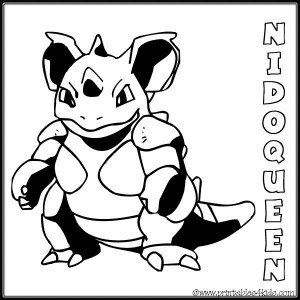 Pokemon nidoqueen coloring page â printables for kids â free word search puzzles coloring pages and other activities