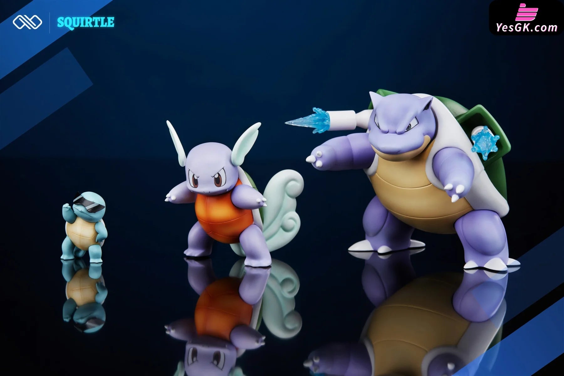 Pokãmon squirtle evolution statue