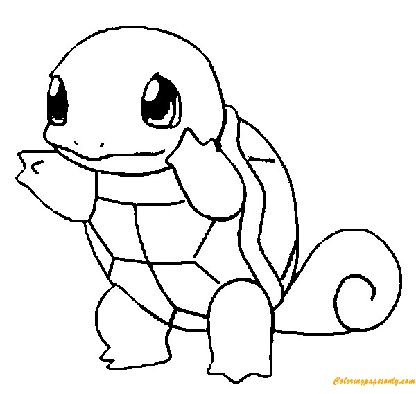 Squirtle coloring pages