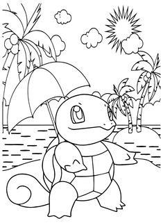 Squirtle coloring pages ideas squirtle coloring pages water type pokemon