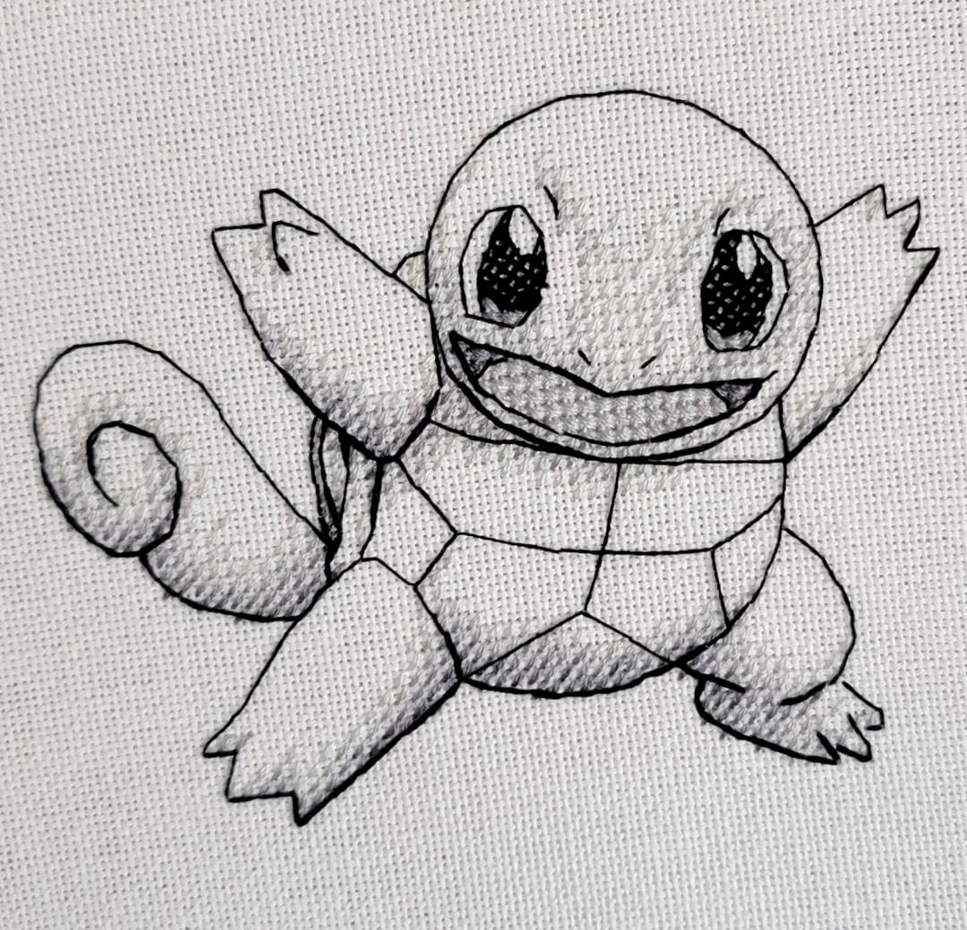 Fo squirtle sketch rcrossstitch