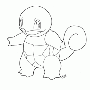 Squirtle coloring pages printable for free download