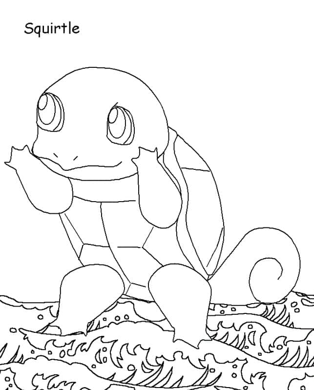 Squirtle image coloring page