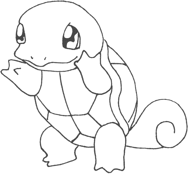 Coloring picture of squirtle