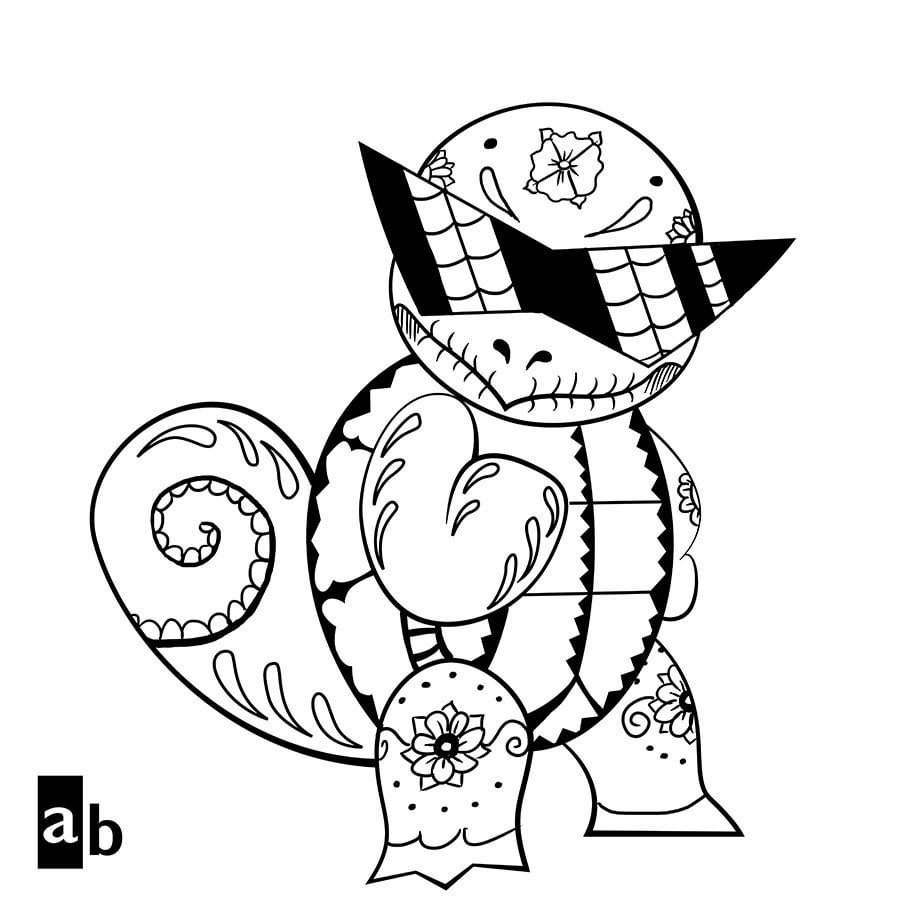 Art pokãmon de los muertos squirtle evolutions pokãmon day of the dead mashup rpokemon