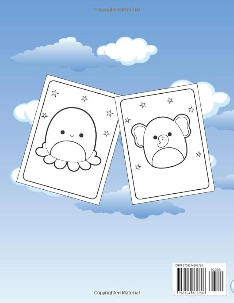 Squishmallows coloring book squishmallow coloring book for kids and adults publishing sagor press books