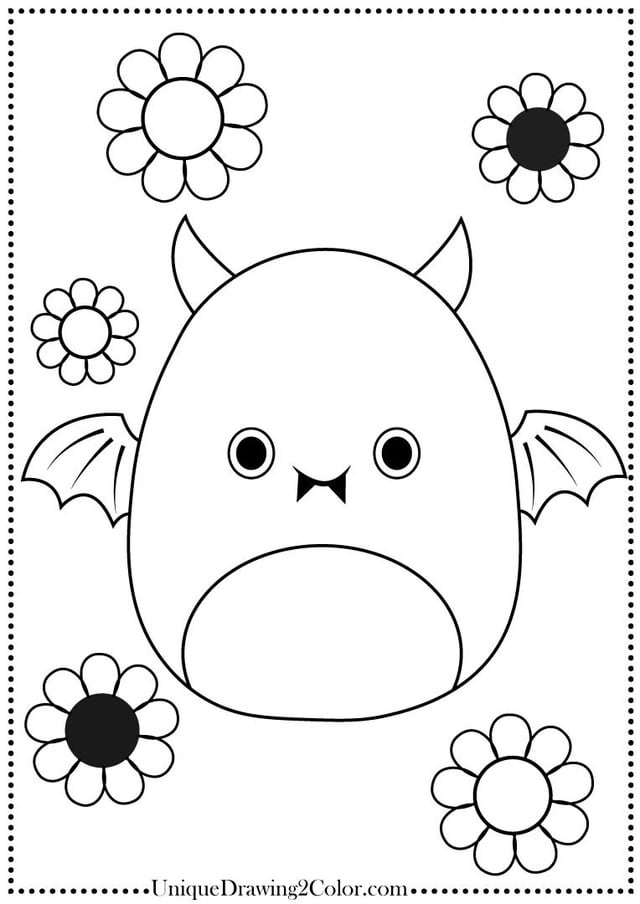 Squishmallow coloring pages