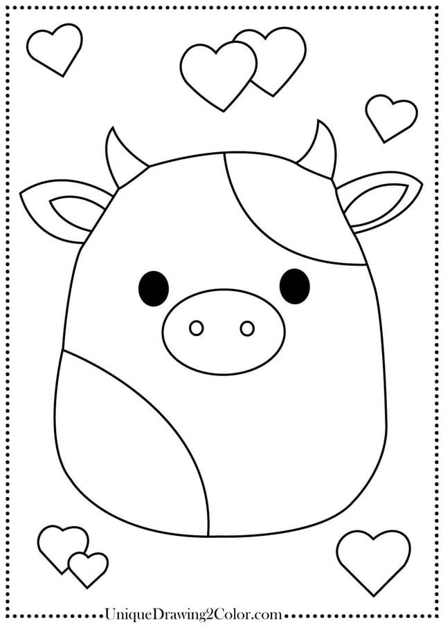 Squishmallow coloring pages