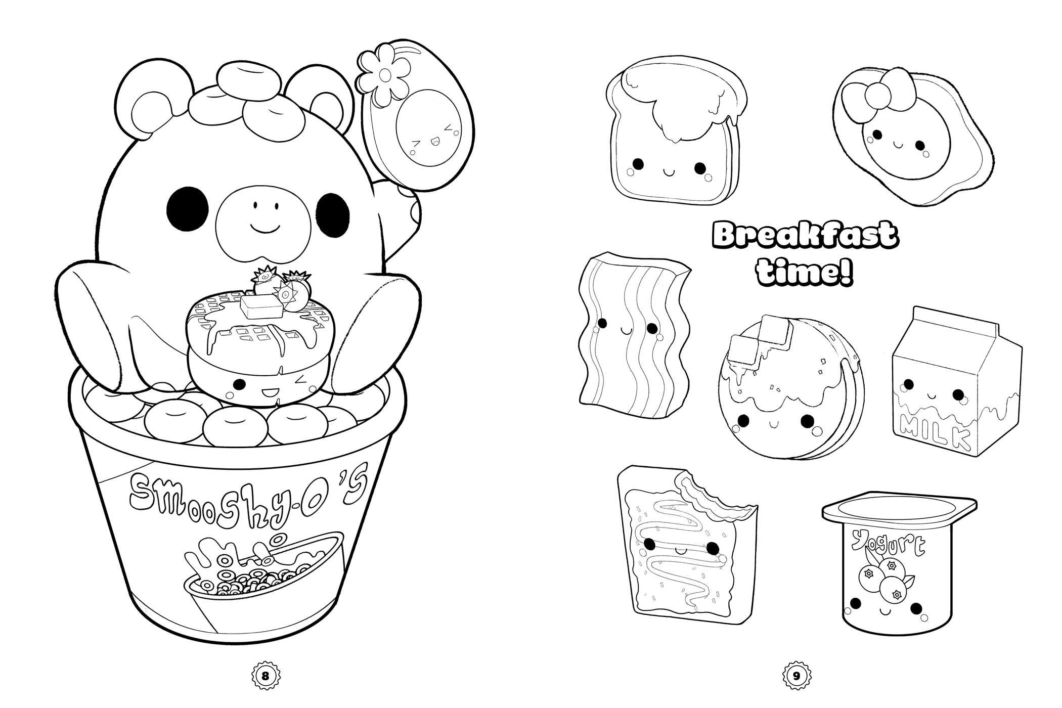 Smooshy mushy cutie pie coloring and sticker book