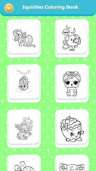 Squishy coloring book