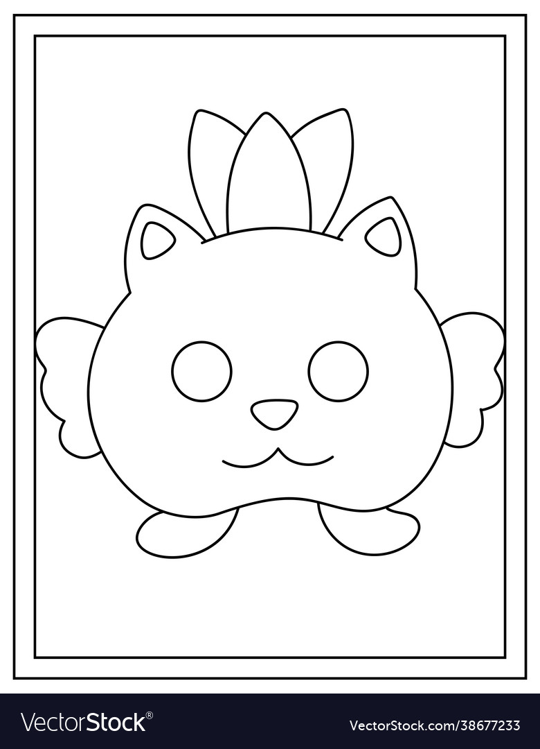 Squishy kitten royalty free vector image