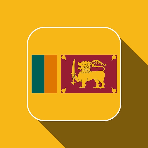 Premium vector sri lanka flag official colors vector illustration