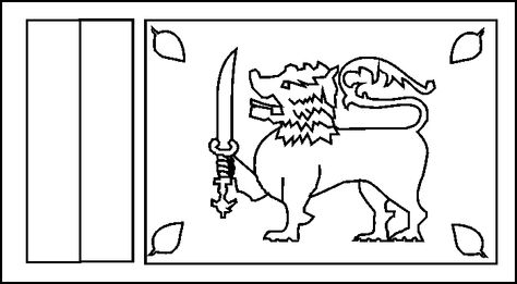 Sri lanka flag flag coloring pages flag drawing sri lanka flag
