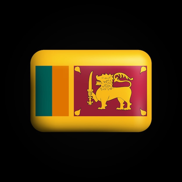 Premium vector sri lanka flag d icon national flag of sri lanka