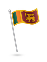 Sri lanka flag vector images over