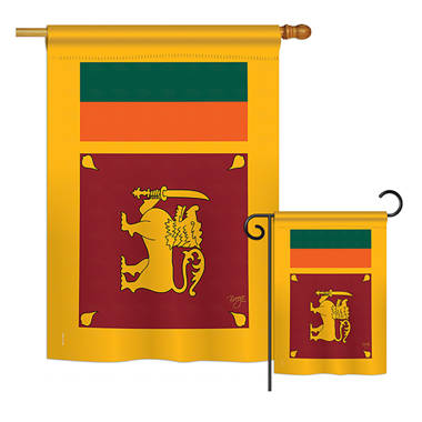 Breeze decor double sided polyester flag set