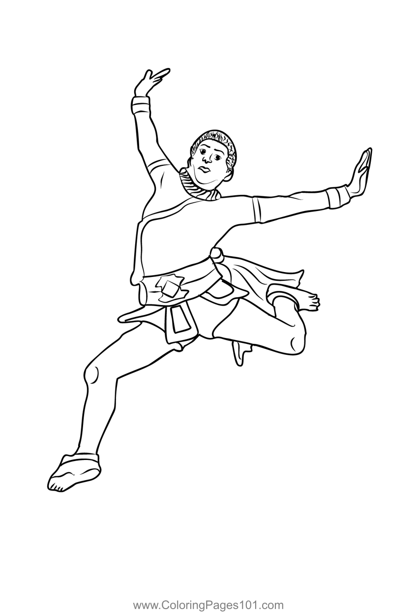 Ruhunu dancers wear masks coloring page for kids