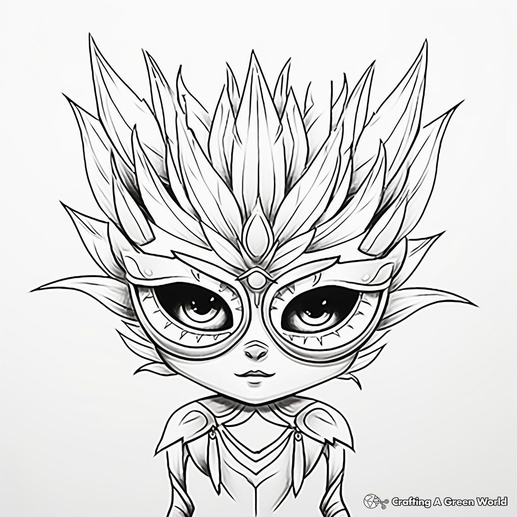 Masquerade coloring pages
