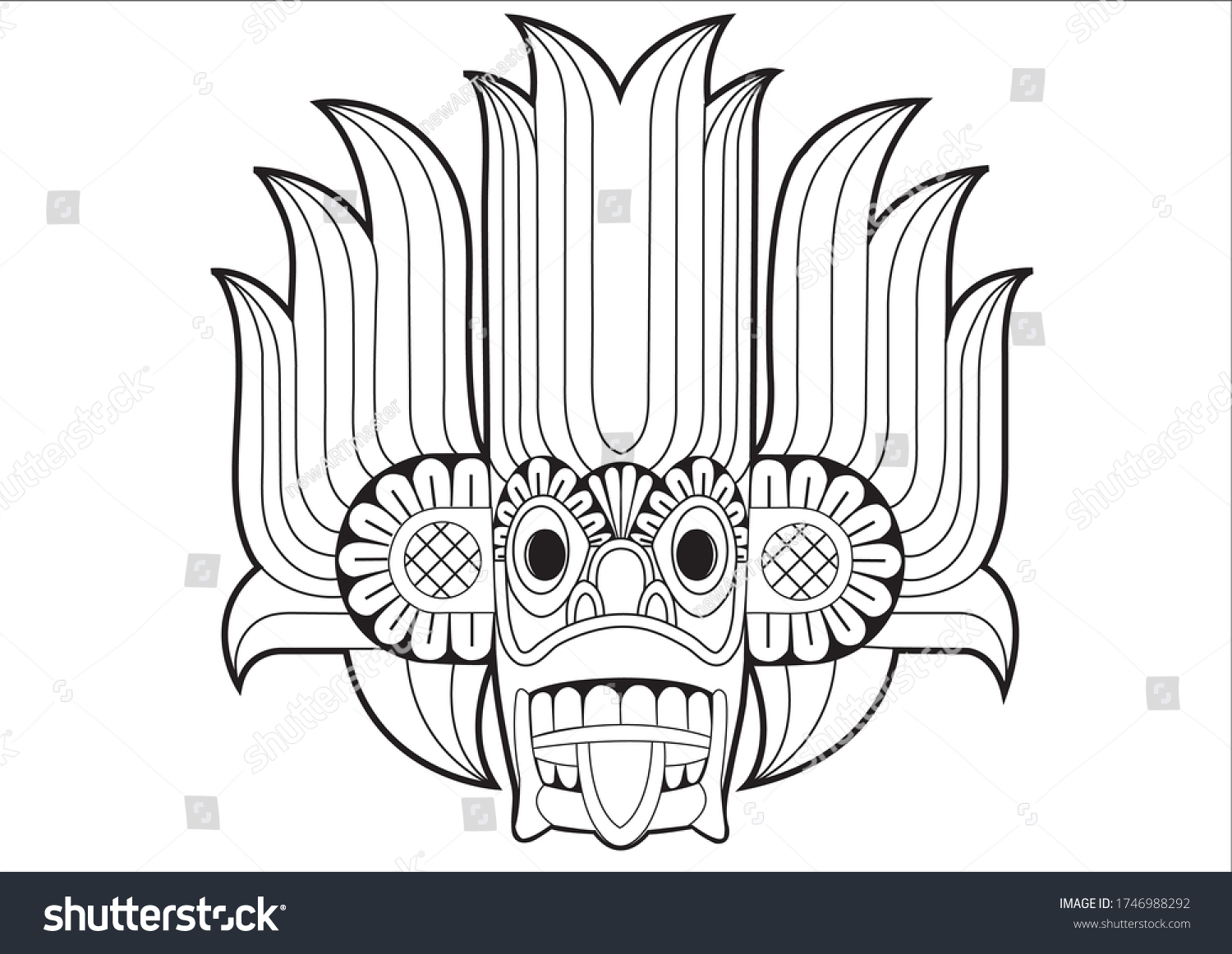 Traditional sri lankan mask images stock photos d objects vectors