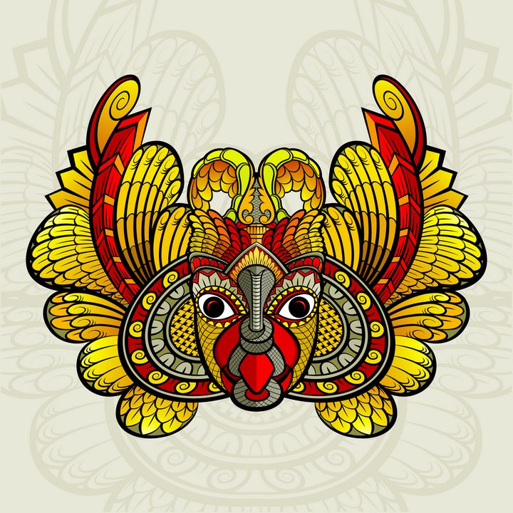 Sri lankan traditional devil mask