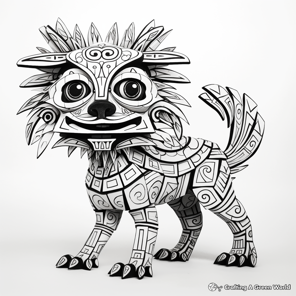 Alebrije coloring pages