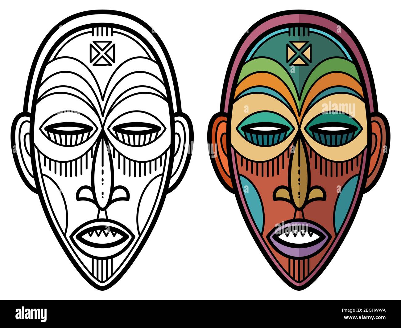 Tribal mask hi